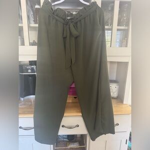 HEIMISH USA Olive Wide Leg Pants